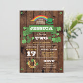 セントパトリックデー誕生日パーティーの招待状（第2弾）　あらゆる年齢の方に 招待状 (スタンド正面)