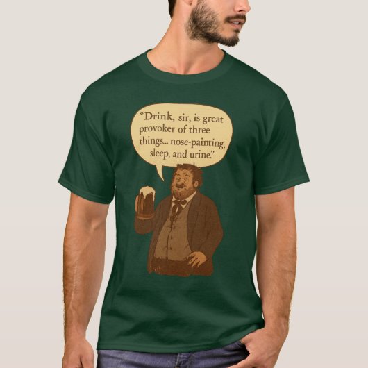 セントパトリックデー シェイクスピア ユーモア Tシャツ (正面)