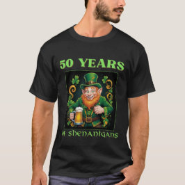 セントパトリックデー+シェナニガンズ50歳の誕生日 Tシャツ