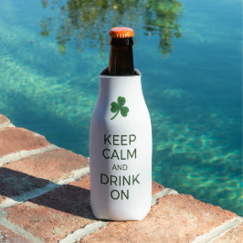 セントパトリックデー ジョーク テキスト 缶クーラー Keep Calm ボトルクーラー