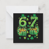 セントパトリックデー 6 7 ノートカード (裏面)