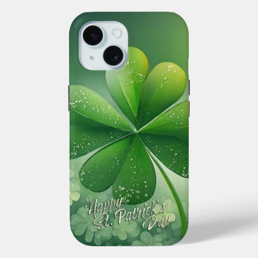 セントパトリックデー(7) 幸せな緑のシャムロック c Case-Mate iPhoneケース (裏面)