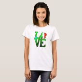 セントパトリックデー LOVE Tシャツ (正面フル)