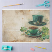 セントパトリックハットコーヒーエフエメラコラージュ 薄葉紙 (クラフト)