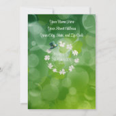 セントパトリックパーソナライズされたズデイパーティの招待状 招待状 (裏面)