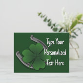 セントパトリックパーティの招待状ラッキー 招待状 (スタンド正面)