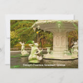 セントパトリックパーティーフォーサイス噴水、サバンナ、ジョージア州 招待状 (裏面)