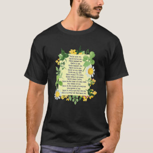 セントパトリックブレストプレート祈りの言葉パトリックズデイキャソル Tシャツ