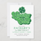 セントパトリック'ラッキーワンファースト誕生日招待状 招待状 (正面)