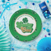 セントパトリック'ラッキーワンファースト誕生日紙プレート ペーパープレート (パーティー)