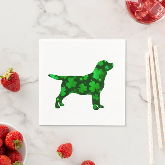 セントパトリックラブラドール- Black Lab スタンダードカクテルナプキン (インサイチュ)