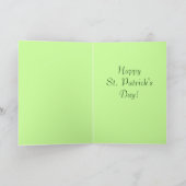 セントパトリックヴィンテージグリーティングカード カード (内部)