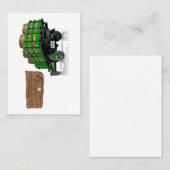 セントパトリックヴィンテージマンガクリスマス消防車 名刺 (正面/裏面)