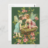 セントパトリックヴィンテージ妖精 ポストカード (正面/裏面)