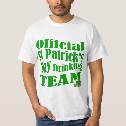 セントパトリック公式の日の飲みチーム Tシャツ (正面)