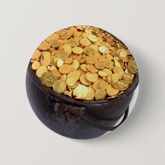 セントパトリック及び-金の壷 缶バッジ (正面)