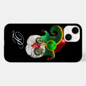 セントパトリック宝石製フクロウ及びシャムロック付小妖精や小人帽子 Case-Mate iPhoneケース (裏面 (横))