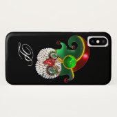 セントパトリック宝石製フクロウ及びシャムロック付小妖精や小人帽子 Case-Mate iPhoneケース (裏面(横))