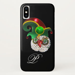セントパトリック宝石製フクロウ及びシャムロック付小妖精や小人帽子 iPhone X ケース