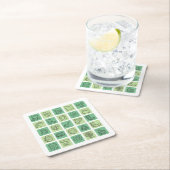 セントパトリック手書きアイコンID635 スクエアペーパーコースター (インサイチュ)