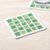 セントパトリック手書きアイコンID635 スクエアペーパーコースター (アングル)