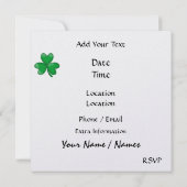 セントパトリック招待状- SRF 招待状 (裏面)