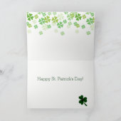 セントパトリック日の赤く滑らかなダックスフントのランニング カード (内部)