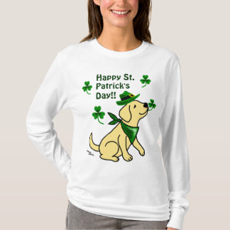 セントパトリック日の黄色のラブラドール Tシャツ
