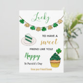 セントパトリック日グリッターラッキー友人の同僚おもしろい シーズンカード (スタンド正面)