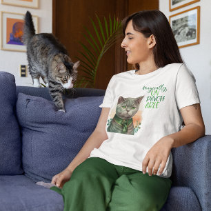 セントパトリック灰色キャットマジックアンピンチャブル トライブレンドTシャツ
