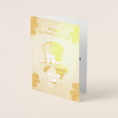 セントパトリック犬とシャムロックスケッチ, ZKOA 箔カード (正面)