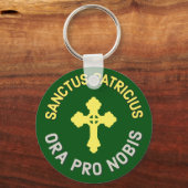 セントパトリック祈米国中南米カトリック緑 キーホルダー (正面)