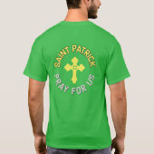 セントパトリック祈for Us Catholic Latin Mass Green Tシャツ (裏面)