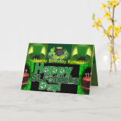 セントパトリック誕生日カード カード (黄色い花)