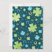 セントパトリック誕生日招待状ラッキーチャーム 招待状 (裏面)