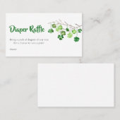 セントパトリック赤ちゃんシャワーおむつラッフル 名刺 (正面/裏面)