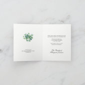 セントパトリック・カトリック・アイルランド悔やみや弔慰葬儀 サンキューカード (内部)