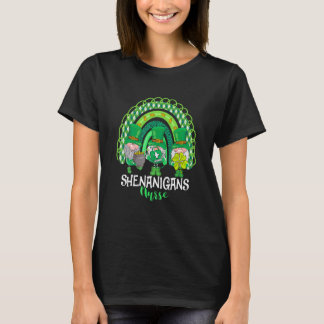 セントパトリック シェナニガンズ ナース ノーム ラッキー シャムロック Tシャツ