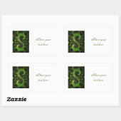 セントパトリック・シャムロックフィールド 長方形シール (シート)