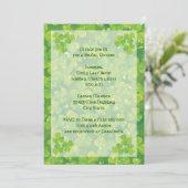 セントパトリック・デイ・アイリッシュ結婚ズ・ブライダルシャワー 招待状 (スタンド正面)