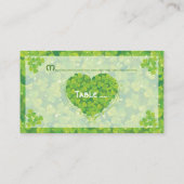 セントパトリック・デイ・アイリッシュ結婚ズ・座席表 プレイスカード (裏面)