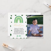 セントパトリック・デイ・シャムロック誕生日サンキューカード カード (正面/裏面インサイチュ)