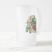 セントパトリック、ビールの日、スカル、レプラーシャン、 フロストグラスビールジョッキ (正面右)