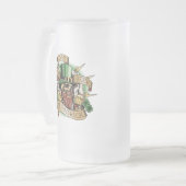 セントパトリック、ビールの日、スカル、レプラーシャン、 フロストグラスビールジョッキ (正面左)