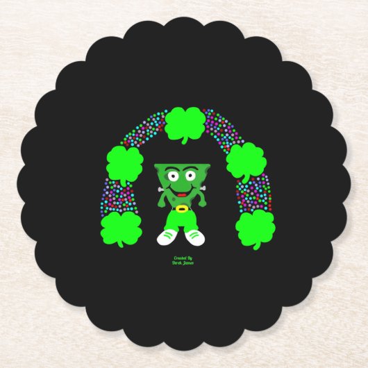セントパトリック・フランケンチーズラウンドコースター ペーパーコースター (正面)