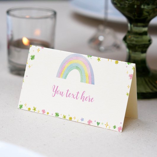 セントパトリック・ラッキーワン座席表誕生日パーティー プレイスカード