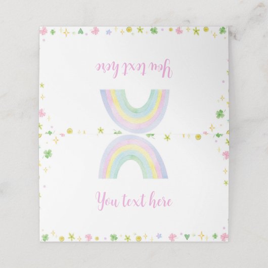 セントパトリック・ラッキーワン座席表誕生日パーティー プレイスカード (外部開封)