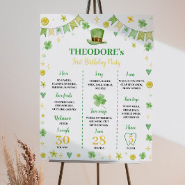 セントパトリック・ラッキーワン誕生日マイルストーン ポスター