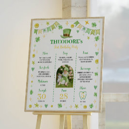 セントパトリック・ラッキーワン誕生日マイルストーン ポスター