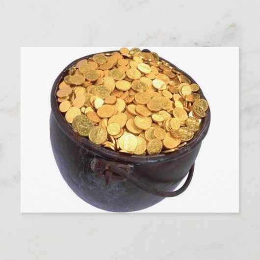 セントパトリック&金ゴールドポット ポストカード (正面)